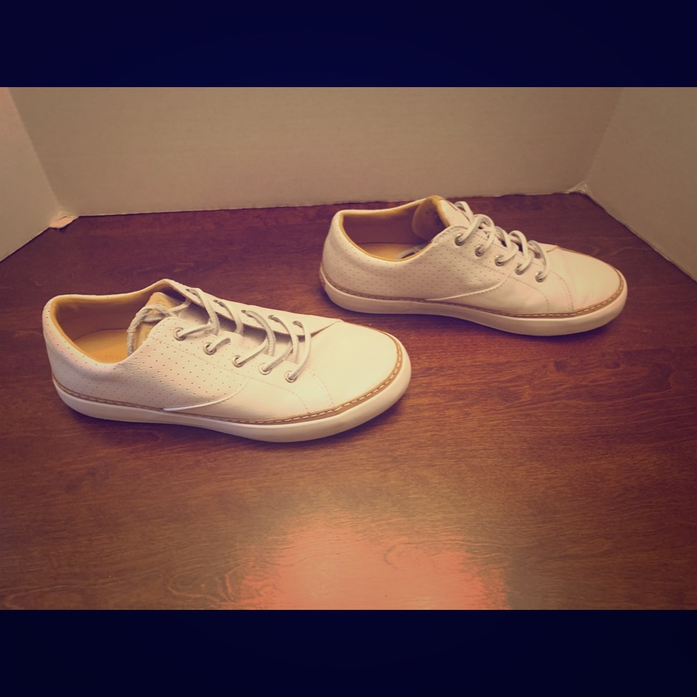 Sperry White Gold Cup Haven Shoes Size 9